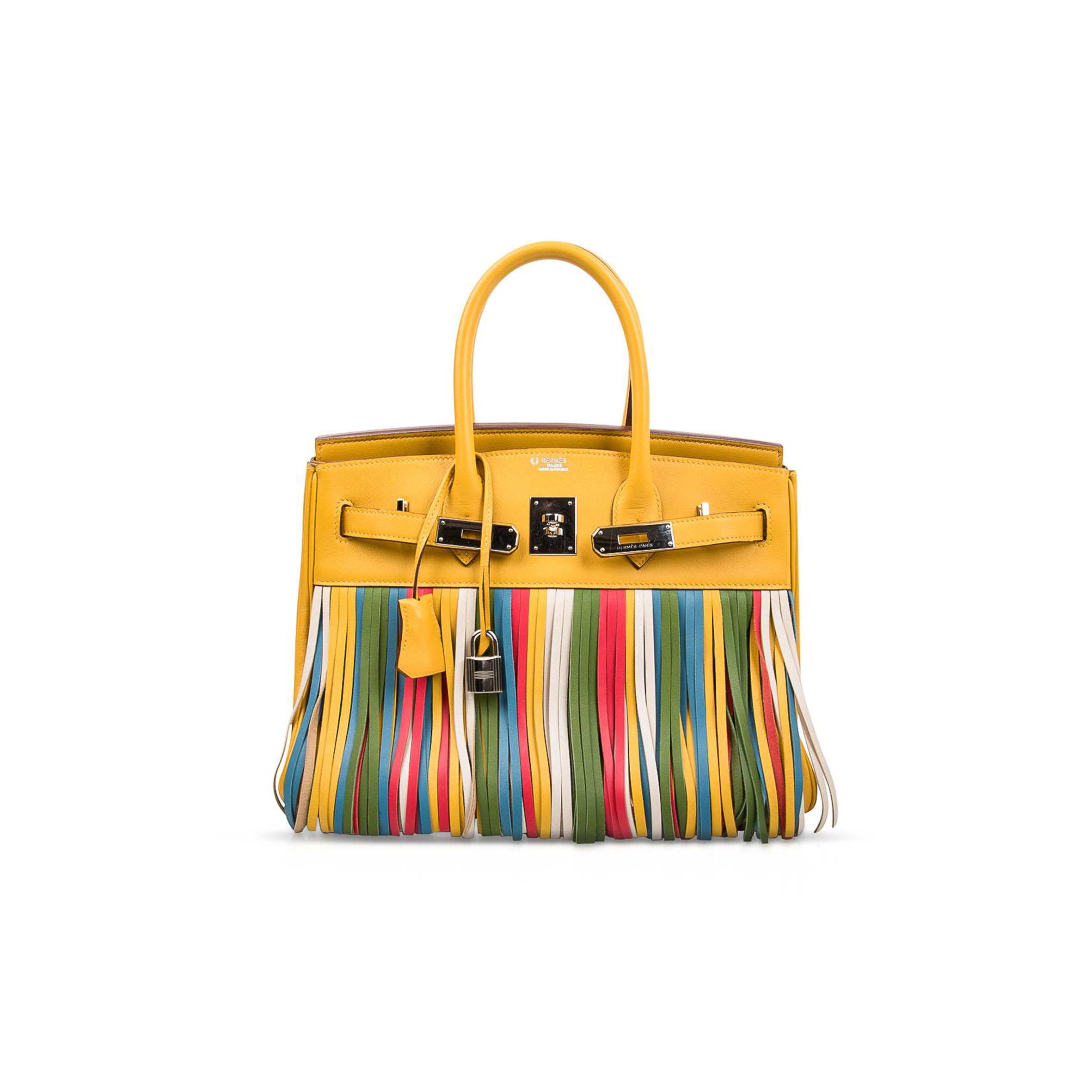 HERMES MASTER BIRKIN 30 TOGO HSS SOLEIL MULTI COLOUR FRINGE 588742 (30*21*15cm)